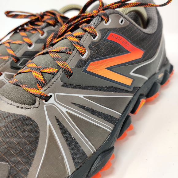 New Balance Minimus 1010v2 Trail Running Shoes Mens 9.5 D Gray Orange MT1010T2 - Picture 8 of 16